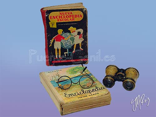 Enciclopedia Álvarez, prismaticos y gafas antiguas